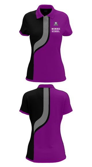 Women's Short Sleeve Performance Polo, Monroe School, Spirit Store, Teamtime, Team time, sublimation, custom sports apparel, team uniforms, spirit wear, spiritwear, sports uniforms, custom shirts, team store, custom team store, fundraiser sports, apparel fundraiser