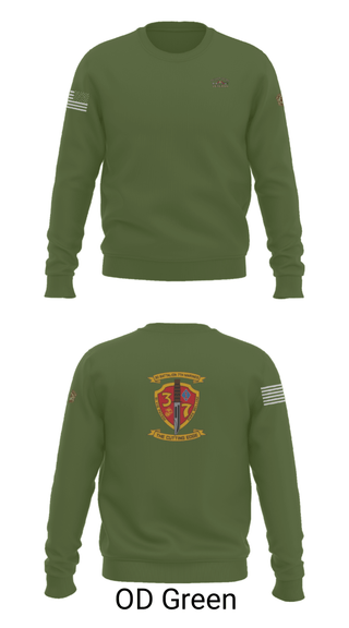 Crew Neck Sweatshirt, 3rd. Battalion 7th. Marines, Marines, Teamtime, Team time, sublimation, custom sports apparel, team uniforms, spirit wear, spiritwear, sports uniforms, custom shirts, team store, custom team store, fundraiser sports, apparel fundraiser