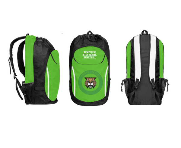 Gear Bag, Hempstead High School Basketball, Women's Basketball, Teamtime, Team time, sublimation, custom sports apparel, team uniforms, spirit wear, spiritwear, sports uniforms, custom shirts, team store, custom team store, fundraiser sports, apparel fundraiser