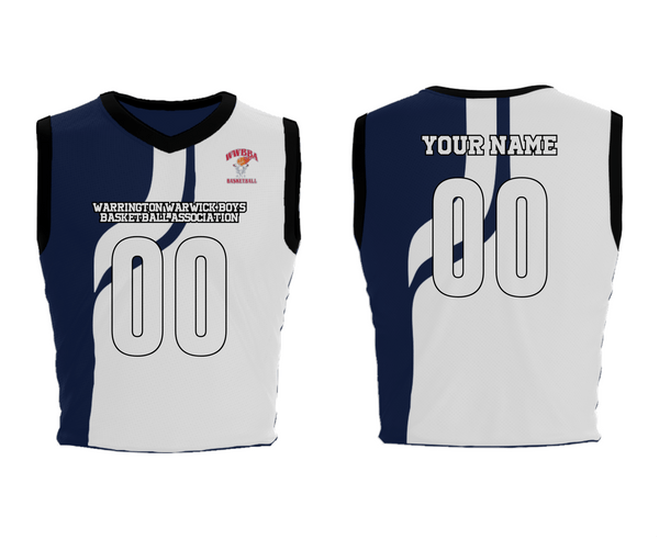 Mens Basketball Jersey, Warrington Warwick Boys Basketball Association, Men's Basketball, Teamtime, Team time, sublimation, custom sports apparel, team uniforms, spirit wear, spiritwear, sports uniforms, custom shirts, team store, custom team store, fundraiser sports, apparel fundraiser