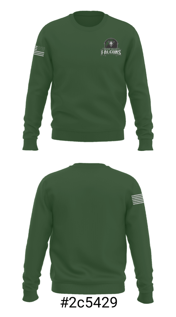 Crew Neck Sweatshirt, River Valley High School Swimming, Swimming, Teamtime, Team time, sublimation, custom sports apparel, team uniforms, spirit wear, spiritwear, sports uniforms, custom shirts, team store, custom team store, fundraiser sports, apparel fundraiser