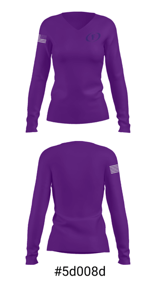 Women's Long Sleeve Vneck Shirt, Hurricane Transition Academy, Spirit Store, Teamtime, Team time, sublimation, custom sports apparel, team uniforms, spirit wear, spiritwear, sports uniforms, custom shirts, team store, custom team store, fundraiser sports, apparel fundraiser