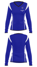D1 Basketball DFW 94622038 Women's Long Sleeve V-neck Shirt - 35