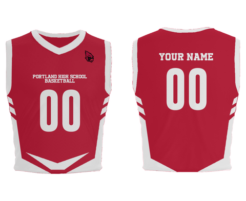 Mens Basketball Jersey, Portland High School Basketball, Men's Basketball, Teamtime, Team time, sublimation, custom sports apparel, team uniforms, spirit wear, spiritwear, sports uniforms, custom shirts, team store, custom team store, fundraiser sports, apparel fundraiser