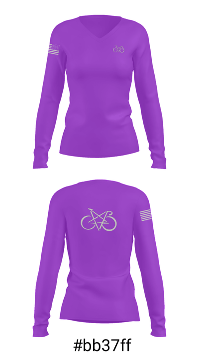 Beer Money Bike Crew 69941265 Women's Long Sleeve V-neck Shirt - 20