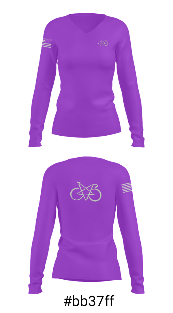 Women's Long Sleeve Vneck Shirt, Beer Money Bike Crew, Cycling, Teamtime, Team time, sublimation, custom sports apparel, team uniforms, spirit wear, spiritwear, sports uniforms, custom shirts, team store, custom team store, fundraiser sports, apparel fundraiser