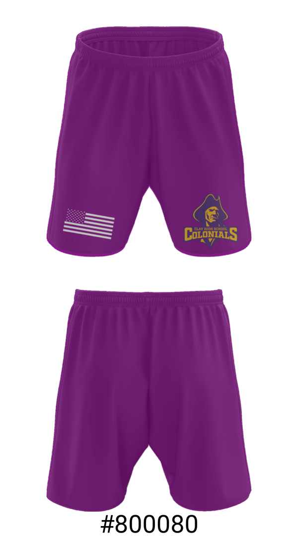 Athletic Shorts With Pockets, Clay High School Swimming, Swimming, Teamtime, Team time, sublimation, custom sports apparel, team uniforms, spirit wear, spiritwear, sports uniforms, custom shirts, team store, custom team store, fundraiser sports, apparel fundraiser