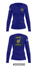 Saline Middle School Wrestling 11317795 Women's Long Sleeve V-neck Shirt - 20