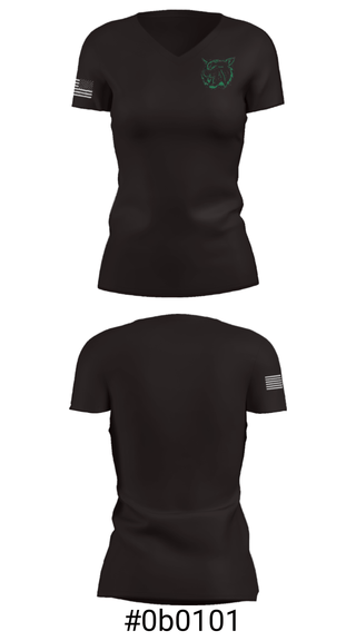 Women's Short Sleeve Vneck Shirt, Houghton Lake Jr/Sr High School, Spirit Store, Teamtime, Team time, sublimation, custom sports apparel, team uniforms, spirit wear, spiritwear, sports uniforms, custom shirts, team store, custom team store, fundraiser sports, apparel fundraiser