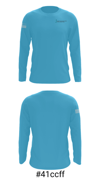 Long Sleeve Performance Shirt, Jewish Community Center of the Lehigh Valley, Spirit Store, Teamtime, Team time, sublimation, custom sports apparel, team uniforms, spirit wear, spiritwear, sports uniforms, custom shirts, team store, custom team store, fundraiser sports, apparel fundraiser