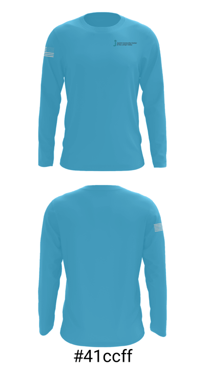 Jewish Community Center of the Lehigh Valley 38870353 Long Sleeve Performance Shirt - 18