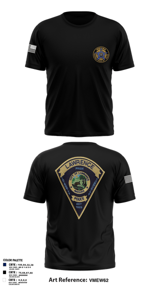 Old School Cotton Feel Shirt, Lawrence Police FOP 1599, Police, Teamtime, Team time, sublimation, custom sports apparel, team uniforms, spirit wear, spiritwear, sports uniforms, custom shirts, team store, custom team store, fundraiser sports, apparel fundraiser