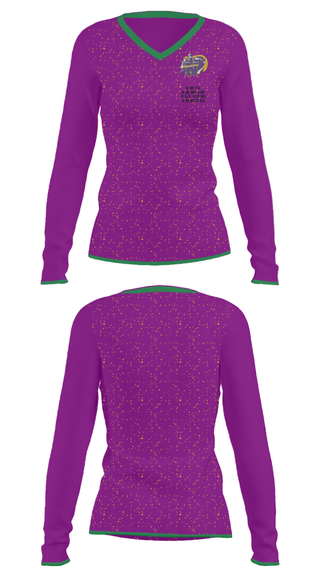 Women's Long Sleeve Vneck Shirt, North Henderson High School Basketball, Women's Basketball, Teamtime, Team time, sublimation, custom sports apparel, team uniforms, spirit wear, spiritwear, sports uniforms, custom shirts, team store, custom team store, fundraiser sports, apparel fundraiser