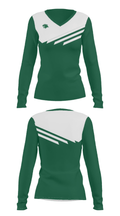 Westland High School Swimming 16127862 Women's Long Sleeve V-neck Shirt - 28