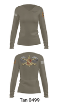 2-44 Air Defense Artillery Regiment 13491150 Women's Long Sleeve V-neck Shirt - 39