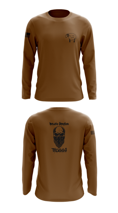 Delta Company 1-114th Infantry 53966705 Long Sleeve Performance Shirt - 2