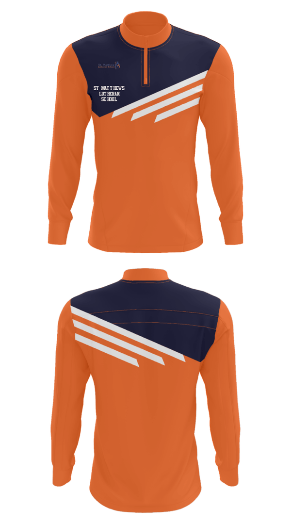 Quarter Zip Jacket, St Matthews Lutheran School, Spirit Store, Teamtime, Team time, sublimation, custom sports apparel, team uniforms, spirit wear, spiritwear, sports uniforms, custom shirts, team store, custom team store, fundraiser sports, apparel fundraiser