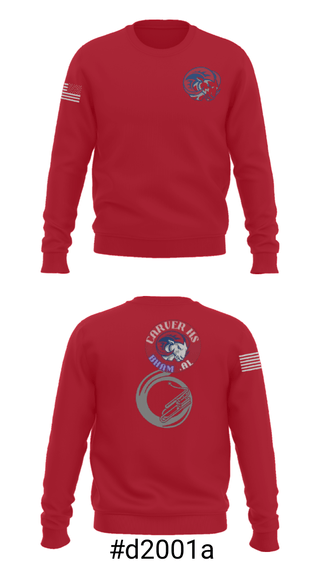 Crew Neck Sweatshirt, Carver rams, Football, Teamtime, Team time, sublimation, custom sports apparel, team uniforms, spirit wear, spiritwear, sports uniforms, custom shirts, team store, custom team store, fundraiser sports, apparel fundraiser