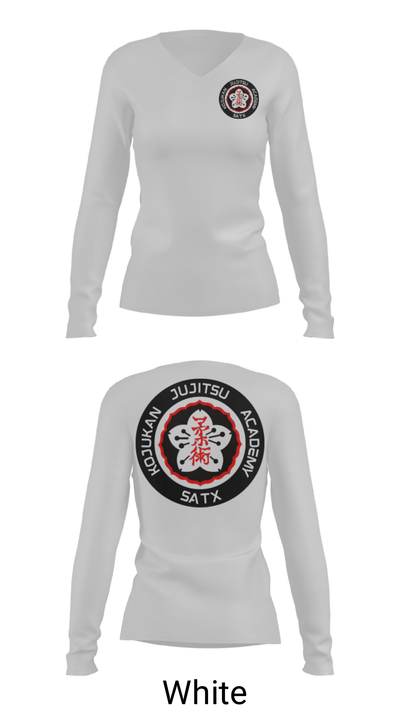 Kojukan JuJitsu 65504919 Women's Long Sleeve V-neck Shirt - 6