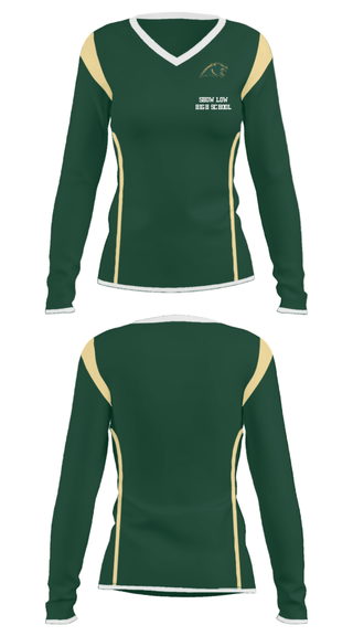 Women's Long Sleeve Vneck Shirt, SHOW LOW HIGH SCHOOL, Spirit Store, Teamtime, Team time, sublimation, custom sports apparel, team uniforms, spirit wear, spiritwear, sports uniforms, custom shirts, team store, custom team store, fundraiser sports, apparel fundraiser