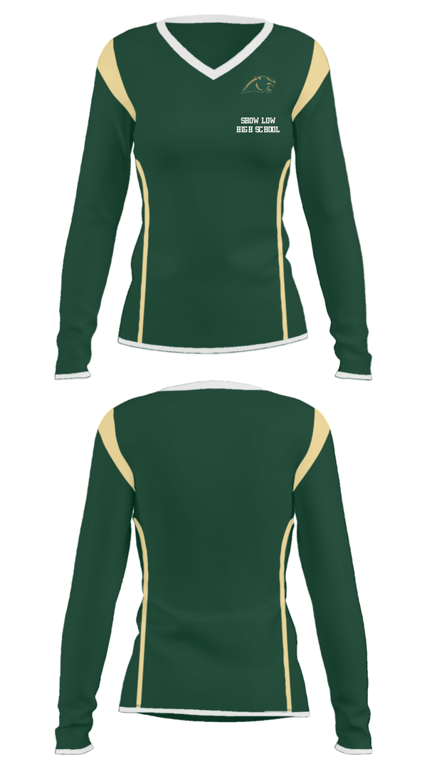 Women's Long Sleeve Vneck Shirt, SHOW LOW HIGH SCHOOL, Spirit Store, Teamtime, Team time, sublimation, custom sports apparel, team uniforms, spirit wear, spiritwear, sports uniforms, custom shirts, team store, custom team store, fundraiser sports, apparel fundraiser