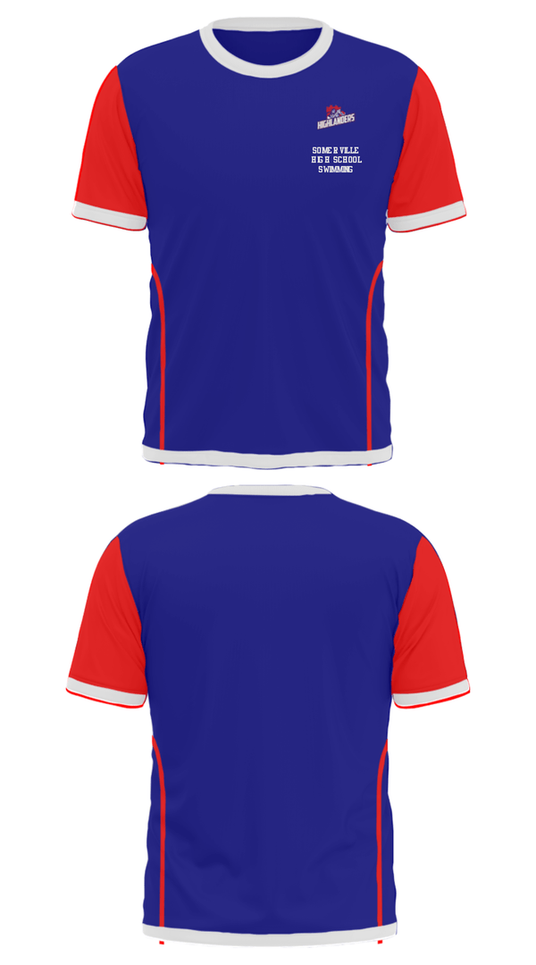 Short Sleeve Performance Shirt, Somerville High School Swimming, Swimming, Teamtime, Team time, sublimation, custom sports apparel, team uniforms, spirit wear, spiritwear, sports uniforms, custom shirts, team store, custom team store, fundraiser sports, apparel fundraiser