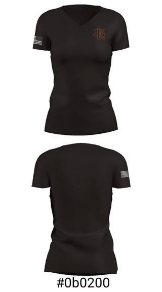 Women's Short Sleeve Vneck Shirt, SLP High School Gymnastics, Spirit Store, Teamtime, Team time, sublimation, custom sports apparel, team uniforms, spirit wear, spiritwear, sports uniforms, custom shirts, team store, custom team store, fundraiser sports, apparel fundraiser