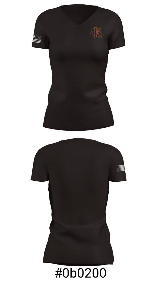 Women's Short Sleeve Vneck Shirt, SLP High School Gymnastics, Spirit Store, Teamtime, Team time, sublimation, custom sports apparel, team uniforms, spirit wear, spiritwear, sports uniforms, custom shirts, team store, custom team store, fundraiser sports, apparel fundraiser