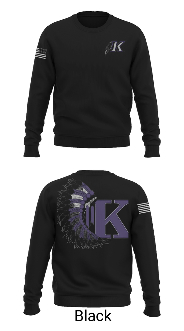 Crew Neck Sweatshirt, Keokuk High School, Spirit Store, Teamtime, Team time, sublimation, custom sports apparel, team uniforms, spirit wear, spiritwear, sports uniforms, custom shirts, team store, custom team store, fundraiser sports, apparel fundraiser