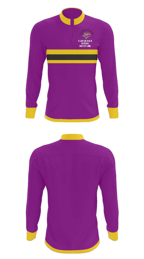 Quarter Zip Jacket, Elkton High School Wrestling, Wrestling, Teamtime, Team time, sublimation, custom sports apparel, team uniforms, spirit wear, spiritwear, sports uniforms, custom shirts, team store, custom team store, fundraiser sports, apparel fundraiser