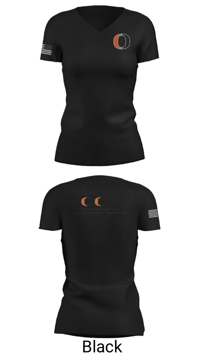 Beatrice Hoops 34616113 Women's Short Sleeve V-neck Shirt - 14