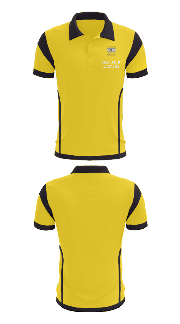 Short Sleeve Performance Polo, Certified HustlerCertified Hustler, , Teamtime, Team time, sublimation, custom sports apparel, team uniforms, spirit wear, spiritwear, sports uniforms, custom shirts, team store, custom team store, fundraiser sports, apparel fundraiser
