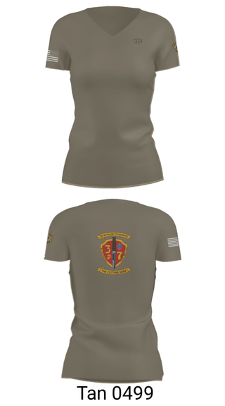 Women's Short Sleeve Vneck Shirt, 3rd. Battalion 7th. Marines, Marines, Teamtime, Team time, sublimation, custom sports apparel, team uniforms, spirit wear, spiritwear, sports uniforms, custom shirts, team store, custom team store, fundraiser sports, apparel fundraiser