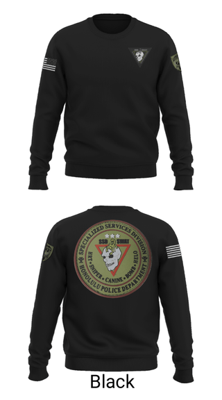 Crew Neck Sweatshirt, SSD, Police, Teamtime, Team time, sublimation, custom sports apparel, team uniforms, spirit wear, spiritwear, sports uniforms, custom shirts, team store, custom team store, fundraiser sports, apparel fundraiser