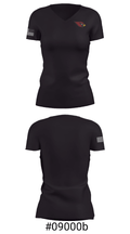 Orchard View High School Basketball 82662103 Women's Short Sleeve V-neck Shirt - 21
