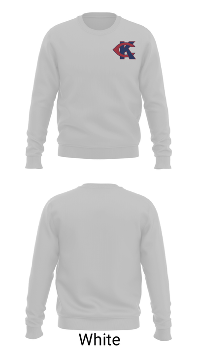 Lewis Cass High School Swimming 87230853 Crew Neck Sweatshirt - 2