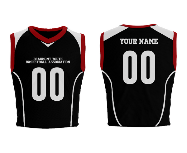 Mens Basketball Jersey, Beaumont Youth Basketball Association, Men's Basketball, Teamtime, Team time, sublimation, custom sports apparel, team uniforms, spirit wear, spiritwear, sports uniforms, custom shirts, team store, custom team store, fundraiser sports, apparel fundraiser