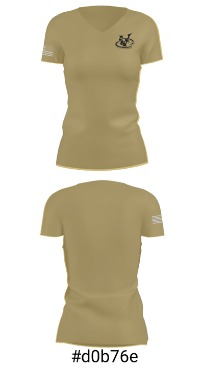 Verrado High School Swimming 69011505 Women's Short Sleeve V-neck Shirt - 21