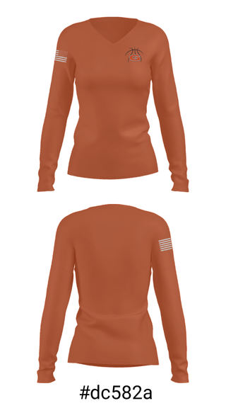 Women's Long Sleeve Vneck Shirt, Glenwood, Men's Basketball, Teamtime, Team time, sublimation, custom sports apparel, team uniforms, spirit wear, spiritwear, sports uniforms, custom shirts, team store, custom team store, fundraiser sports, apparel fundraiser