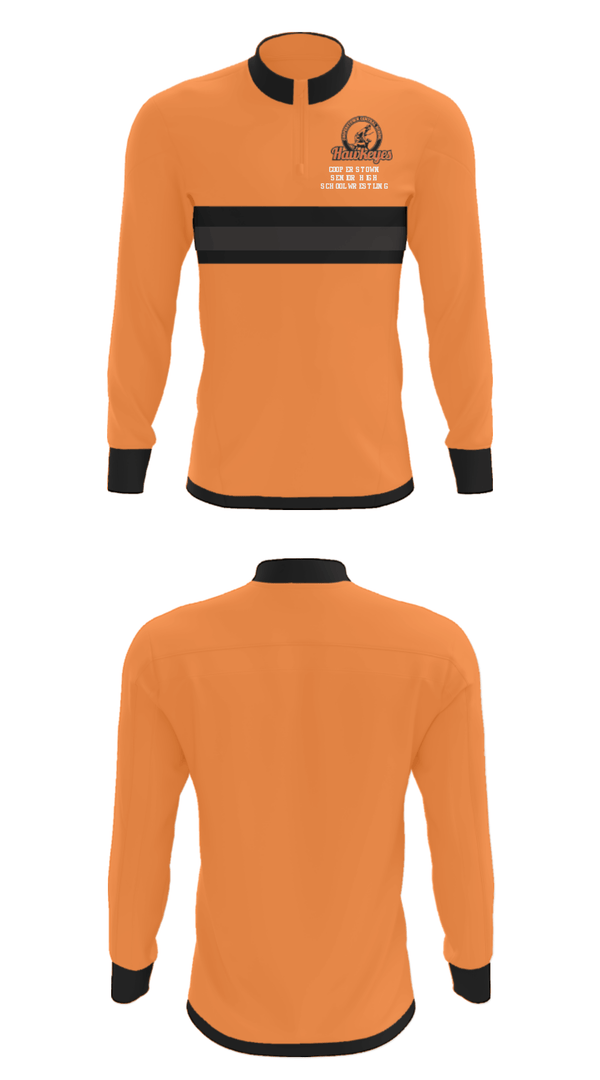 Quarter Zip Jacket, Cooperstown Senior High School Wrestling, Wrestling, Teamtime, Team time, sublimation, custom sports apparel, team uniforms, spirit wear, spiritwear, sports uniforms, custom shirts, team store, custom team store, fundraiser sports, apparel fundraiser