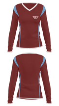 Okemos High School Ice Hockey 55850792 Women's Long Sleeve V-neck Shirt - 32