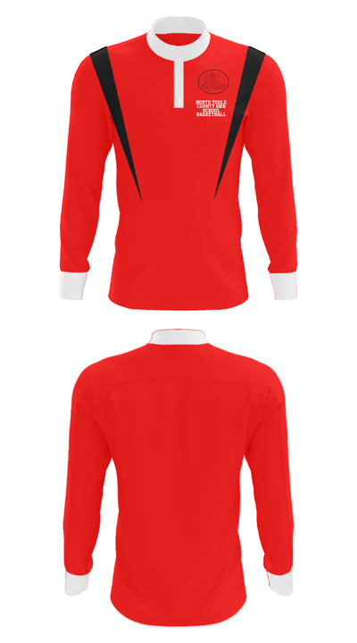 North Toole County High School Basketball 14609448 Quarter Zip Jacket - 30