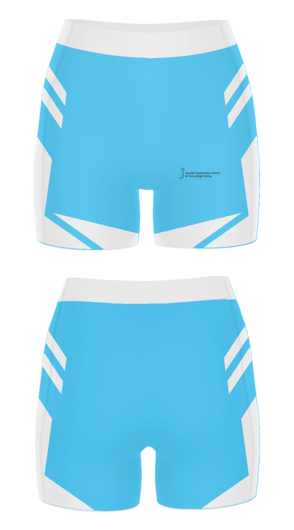 Women's Compression Shorts, Jewish Community Center of the Lehigh Valley, Spirit Store, Teamtime, Team time, sublimation, custom sports apparel, team uniforms, spirit wear, spiritwear, sports uniforms, custom shirts, team store, custom team store, fundraiser sports, apparel fundraiser