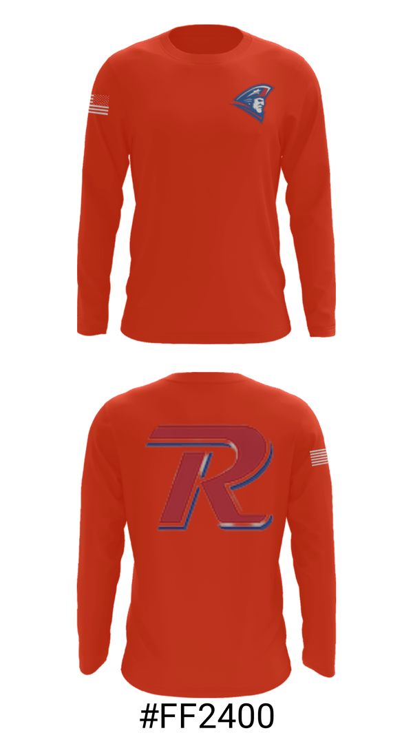 Long Sleeve Performance Shirt, Revere High School Basketball, Men's Basketball, Teamtime, Team time, sublimation, custom sports apparel, team uniforms, spirit wear, spiritwear, sports uniforms, custom shirts, team store, custom team store, fundraiser sports, apparel fundraiser