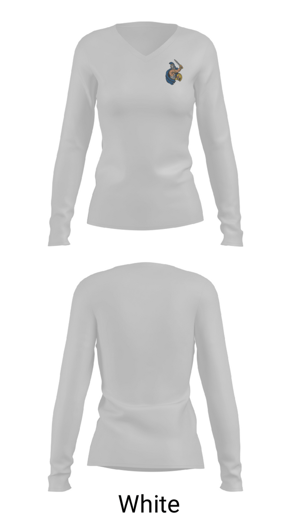 Women's Long Sleeve Vneck Shirt, Chestnut Grove Middle School, Spirit Store, Teamtime, Team time, sublimation, custom sports apparel, team uniforms, spirit wear, spiritwear, sports uniforms, custom shirts, team store, custom team store, fundraiser sports, apparel fundraiser