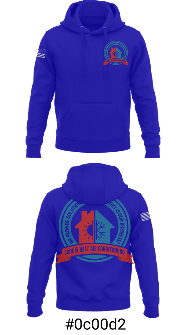 Hoodie, Cool & Heat Air Conditioning, , Teamtime, Team time, sublimation, custom sports apparel, team uniforms, spirit wear, spiritwear, sports uniforms, custom shirts, team store, custom team store, fundraiser sports, apparel fundraiser