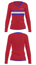 Cambridge Squash 43033891 Women's Long Sleeve V-neck Shirt - 31
