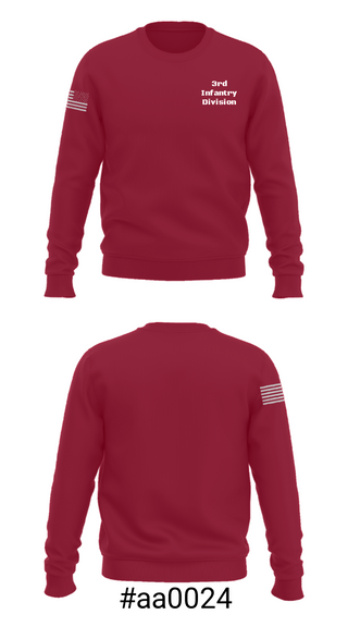 Crew Neck Sweatshirt, 3rd Infantry Division, , Teamtime, Team time, sublimation, custom sports apparel, team uniforms, spirit wear, spiritwear, sports uniforms, custom shirts, team store, custom team store, fundraiser sports, apparel fundraiser