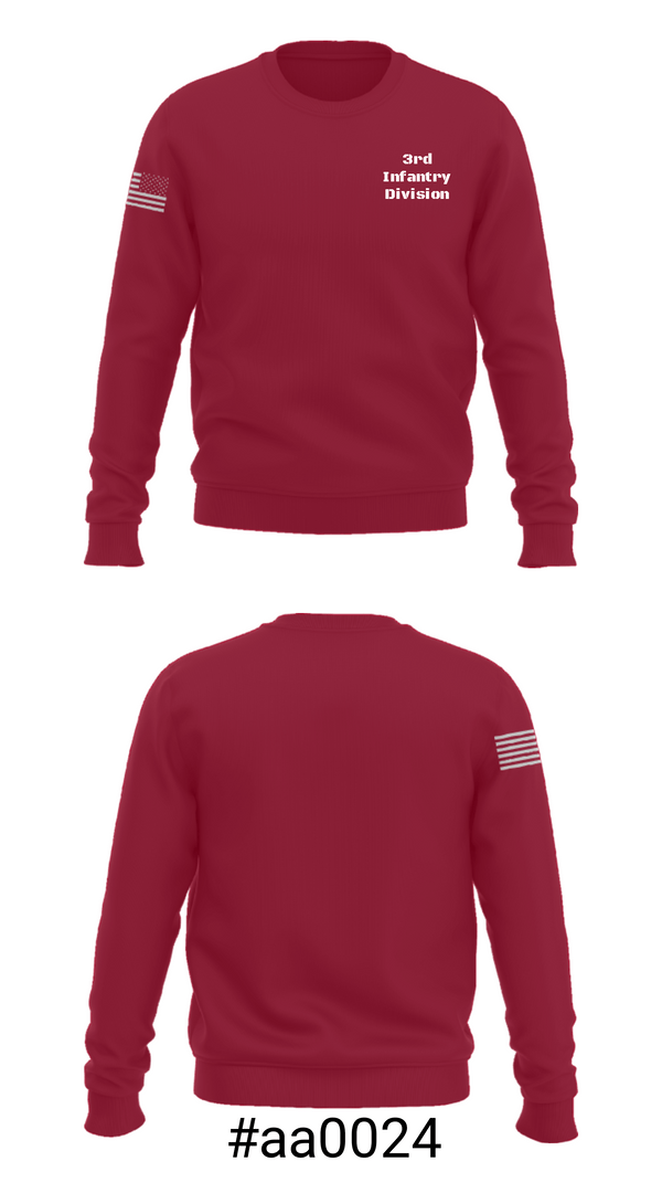 Crew Neck Sweatshirt, 3rd Infantry Division, , Teamtime, Team time, sublimation, custom sports apparel, team uniforms, spirit wear, spiritwear, sports uniforms, custom shirts, team store, custom team store, fundraiser sports, apparel fundraiser