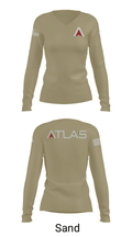 ATLAS 52779746 Women's Long Sleeve V-neck Shirt - 47